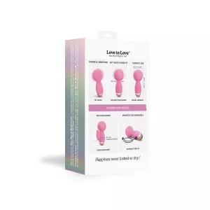 Love to Love Itsy Bitsy Mini Wand Vibrator Pink LOVELY PLANET