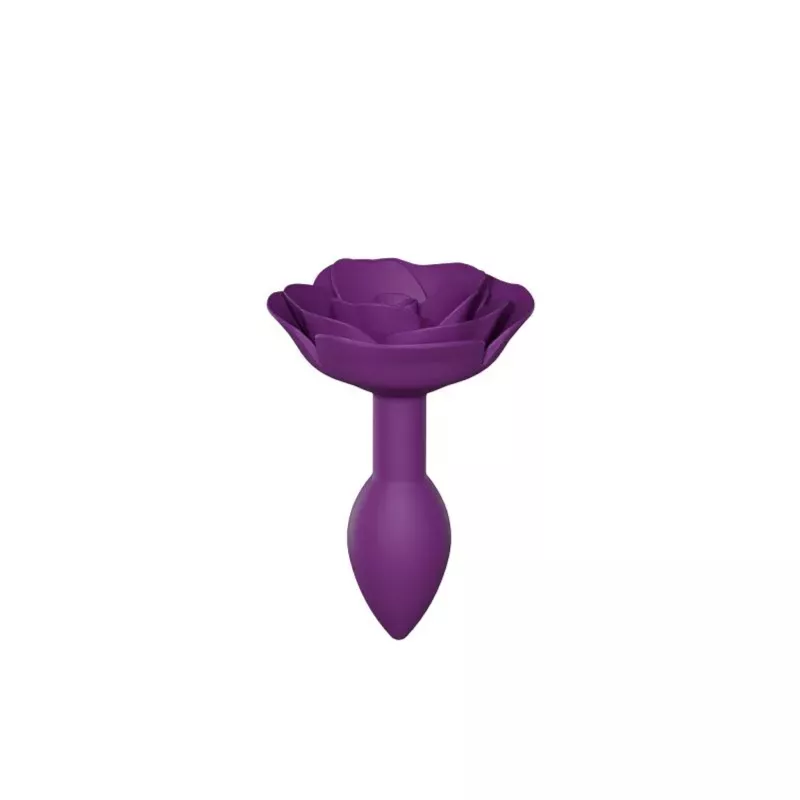 Love To Love Open Rose Butt Plug Size S Purple LOVELY PLANET