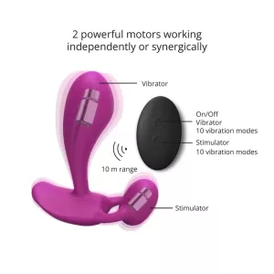 Love to Love Witty P&G Vibrator with Remote Control Pink LOVELY PLANET