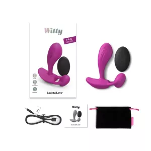 Love to Love Witty P&G Vibrator with Remote Control Pink LOVELY PLANET