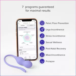 Perifit Care+ Pelvic Floor Trainer App Controlled Lilac OHMIBOD