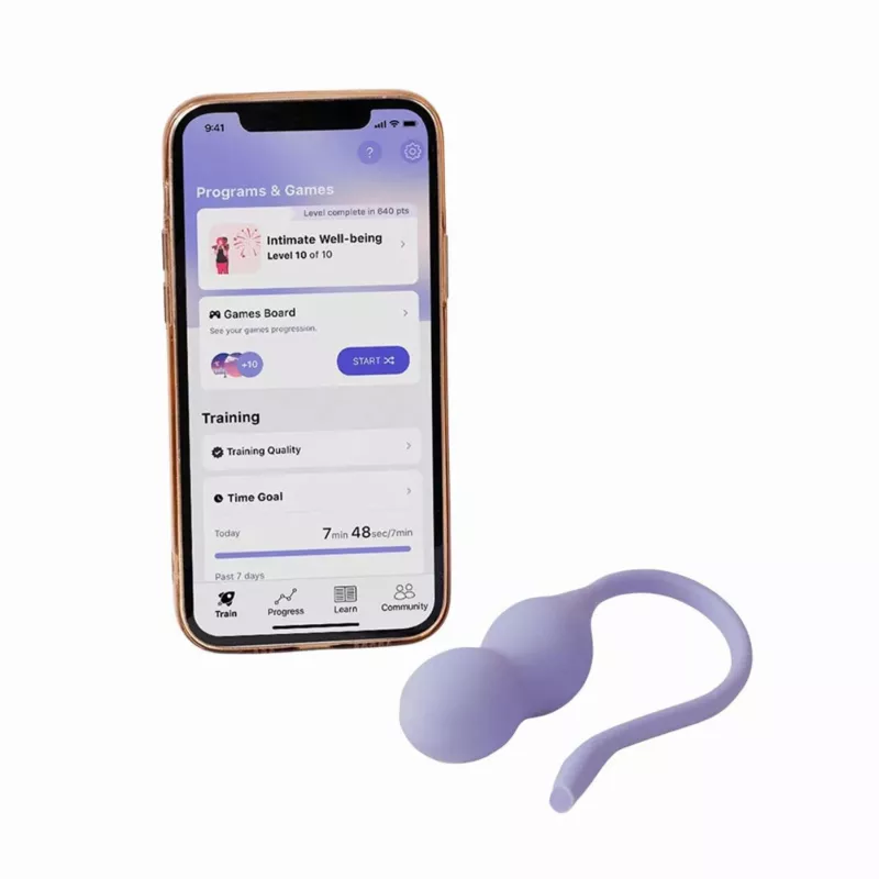 Perifit Care+ Pelvic Floor Trainer App Controlled Lilac OHMIBOD