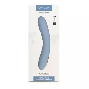 Svakom Ava Neo Interactive Thrusting Vibrator Blue