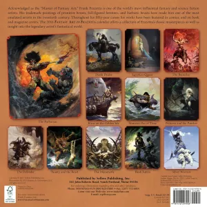 FANTASY ART OF FRANK FRAZETTA - 2016 CALENDAR ***sleva 50%!*** SELLERS PUBLISHING