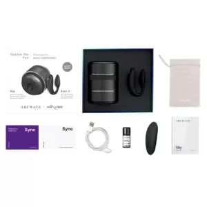 Arcwave Double the Fun Set Voy + We-Vibe Sync 2 Black WE VIBE