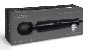 Le Wand Die Cast Plug in Vibrating Massager Black