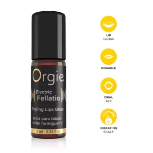 Orgie Sexy Vibe! Electric Fellatio Vibrating Gloss 10 ml