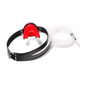 KINKgear Penis Plug with Gag Urinal Red SCALA