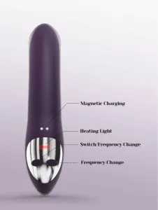 Tracy's Dog C Shape Double-Ended Dildo Vibrator Purple TRACY DOG