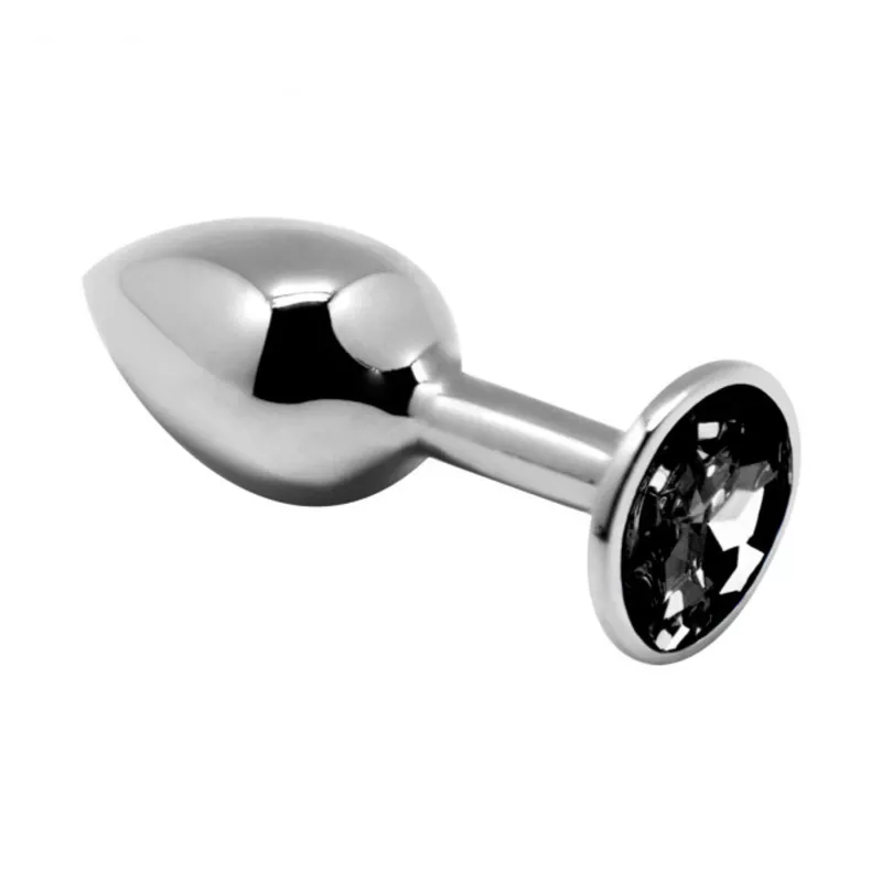 Alive Mini Metal Butt Plug Anal Pleasure Black L SILEXD