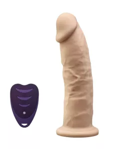 SilexD Model 2 Vibrating Premium Silicone Dual Density Dildo 7" with Remote