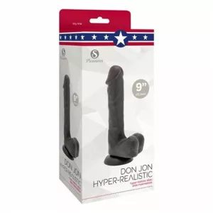 S Pleasures Don Jon Black HiperRealistic 22,5 cm DILDOS ASSORTED