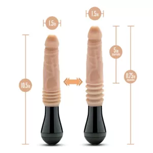 Dr. Skin Silicone Dr. Knight Thrusting Gyrating Vibrating Dildo Beige EASYTOYS