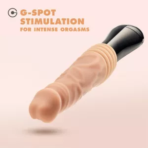 Dr. Skin Silicone Dr. Knight Thrusting Gyrating Vibrating Dildo Beige EASYTOYS