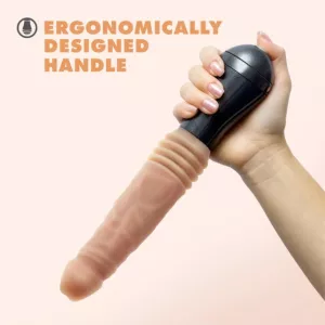 Dr. Skin Silicone Dr. Knight Thrusting Gyrating Vibrating Dildo Beige EASYTOYS