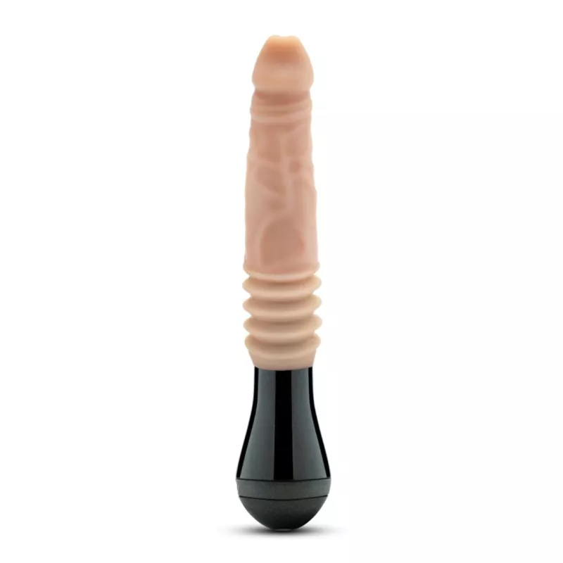 Dr. Skin Silicone Dr. Knight Thrusting Gyrating Vibrating Dildo Beige EASYTOYS