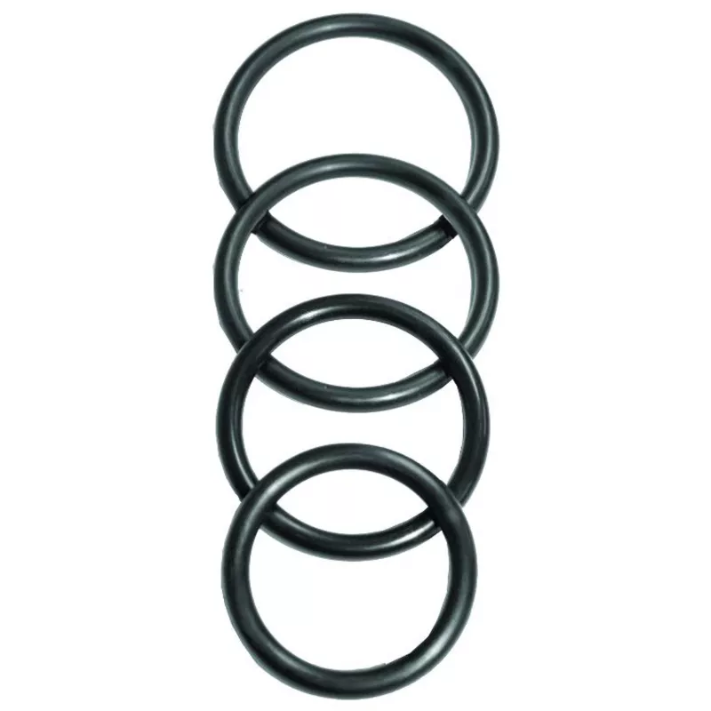 Sportsheets O-Rings Set 4 Assorted Sizes Black