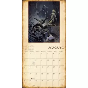 FANTASY ART OF FRANK FRAZETTA - 2017 CALENDAR ***sleva 50%!*** SELLERS PUBLISHING