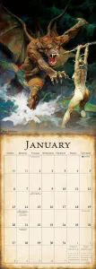 FANTASY ART OF FRANK FRAZETTA - 2019 CALENDAR ***sleva 50%!*** SELLERS PUBLISHING