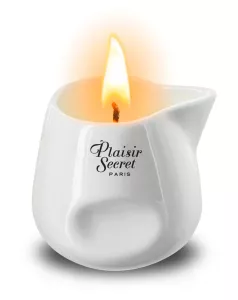 Masážní svíčka Plaisirs Secrets Candle White Tea (80 ml)