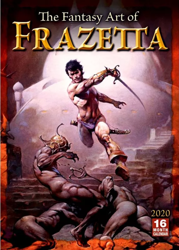 FANTASY ART OF FRANK FRAZETTA - 2020 CALENDAR ***sleva 50%!*** SELLERS PUBLISHING